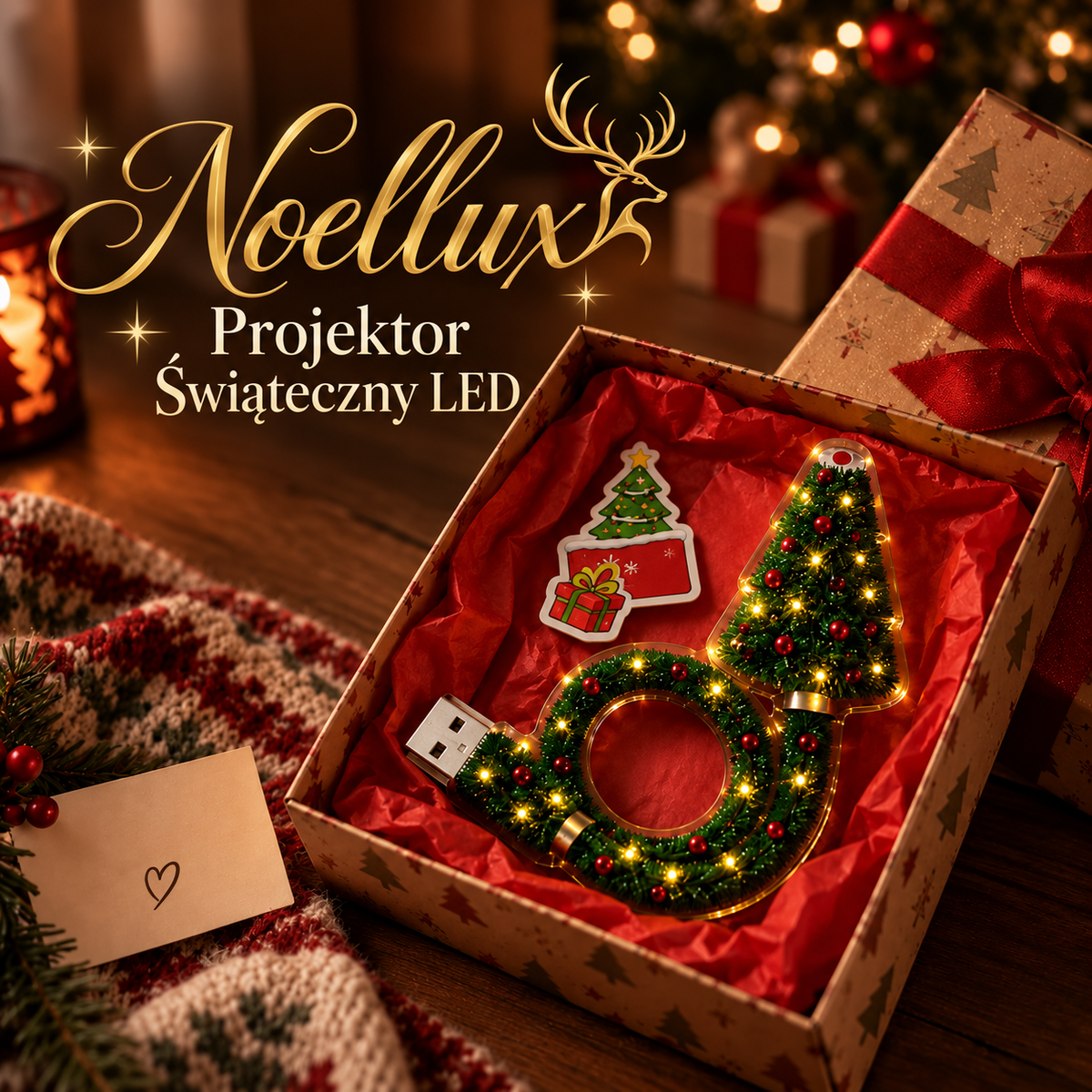 Noellux™ – Projektor Świąteczny LED